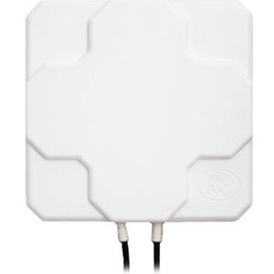 2 * 22dBi Outdoor 4G Lte Mimo Antenne, lte Dual Polarisatie Panel Antenne N-Female Connector (Wit Of Zwart) 20Cm Kabel