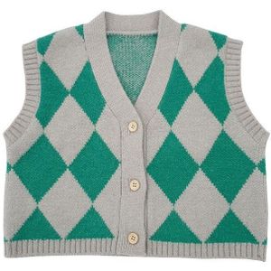 2022 Herfst Producten Koreaanse Jongens En Meisjes Mouwloos Vest Gebreide Trui Vest Jas