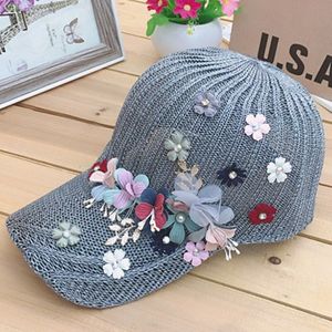 Elegante Vrouwen Baseball Cap Diamond Bloem Meisjes Snapback Hoeden Vrouw Vrouwelijke Cap Mesh Zomer Zonnehoed