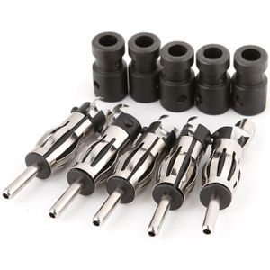 5Pcs Auto Radio Mannelijke Antenne Plug Adapter Plastic Handvat Connector