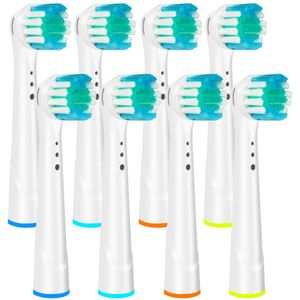 8Pcs Vervangende Opzetborstels Compatibel Met Oral B Elektrische Tandenborstel Advance Power/Pro Gezondheid Elektrische Tandenborstel Heads
