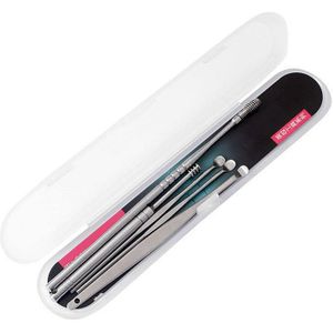 5Pcs / 1Set Rvs Ear Tikken Oor Schoon Oorsmeer Magere Oor Selectie Earpick Ear Wax Curette remover Make-Up Sets