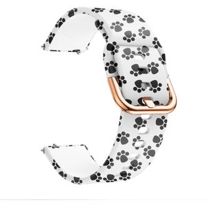 Horloge Band Voor Galaxy Horloge 42Mm/Actieve 2 40Mm/44Mm Vrouwen 20Mm Zachte Siliconen vervanging Voor Garmin Vivoactive 3 Venu Horlogeband