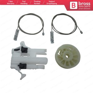Bross Auto-onderdelen BWR5231 Venster Regulator Set Reparatie Linksvoor Deur 68070267AD Voor Fiat 500 2007-Op