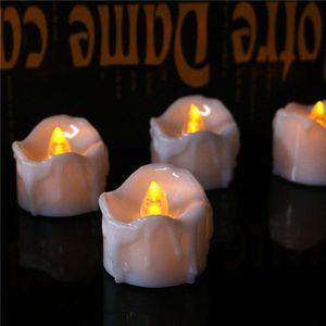6 stuks Vlamloze led kaars, Warm wit Licht Flash Elektronische Theelichtjes Urodziny, Battery Operated Wedding kaarsen