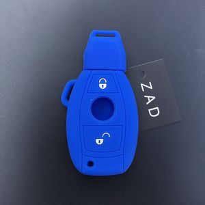 ZAD siliconen autosleutel case cover skin portemonnee fob voor mercedes benz w214 w211 A180 A200 A260 Een C 2000 Classe key protector