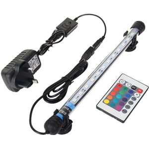 28Cm Aquarium Fish Tank Waterdicht 12V Led Bar Licht 5050SMD Submersible Rgb Functie Gecontroleerd Door Afstandsbediening Aquarium verlichting