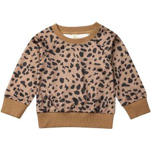 Peuter Baby Meisjes Jongen Truien Kinderen Meisje Mode Katoen Luipaard Print Sweatshirt Tops Herfst Winter Kleding