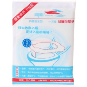 10 Stks/zak Wegwerp Wc-bril Mat 100% Waterdichte Wc-papier Pad