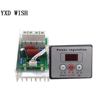 10000W Motor Speed Controller High Power Ac 220V Scr Voltage Regulator Dimmer Speed Control Thermostaat + Digitale meter