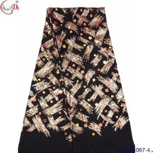Fluwelen pailletten top mode jurk stof leverancier CL64067