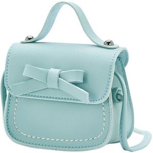 Mode Schattige Kinderen Meisjes Strik Schoudertas Crossbody Sling PU Lederen Portemonnee Handtassen