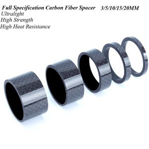 28.6 Mm 5 Pcs 1 1/8 ""3 Mm 5 Mm 10 Mm 15 Mm 20 Mm 5 Vorm Carbon fiber Washer Fiets Headset Stem Spacers Kit Voor Fiets Fix Refit