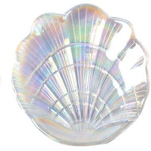 Mermaid Shell Glazen Schaaltje Kleine Fancy Sieraden Opbergvak Ring Trinket Dish Bruiloft Decoratie Voor Meisjes