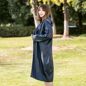 Navy Volwassen Transparante Regenjas Pvc Lange Regenjas Vrouwen Regen Jas Poncho Wandelen Waterdicht Pak Gabardina Mujer