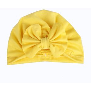 Baby Jongen Meisje Pasgeboren Peuter Kids Beanie Solid Bow Knot Wrap Cap Tulband Hoeden