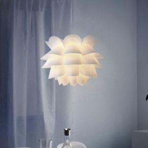 Moderne Creatieve Lamp Schaduw Kroonluchter Wit/Warm/Geel Plafondlamp Schaduw Diy Woonkamer Hanglamp Woonaccessoires