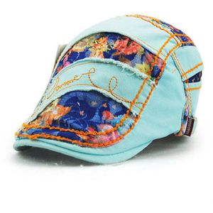 Patchwork Kant Vrouwen Baretten Hoed Zonneklep Katoen Casual Bloemen Platte Pet Planas Gorras Zomer Dame Krantenjongen Bone Zonnehoed