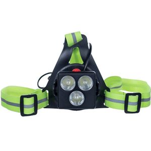 Oplaadbare Verstelbare Borst Running Led Licht Voor Lopers Joggers Reflecterende Vest Gear Koplamp Zaklampen Outdoor