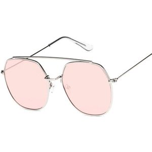 Luxe Italië Oversized Ronde Zonnebril Vrouwen UV400 Retro Grote Metalen Geel Zonnebril Voor Vrouwelijke Oculos