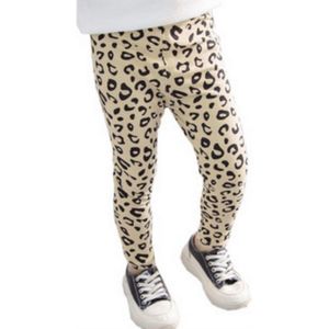 Kid Meisje Luipaard Print Leggings Broek Stretch Katoenen Broek Casual Meisjes Potlood Broek 2-7Y