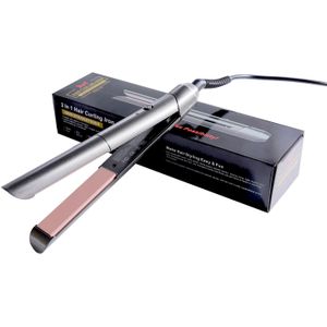 Stijltang Nano Titanium Stijltang Curler Keramische Temperatuur Aanpassing Elektrische Straightening Flat Iron