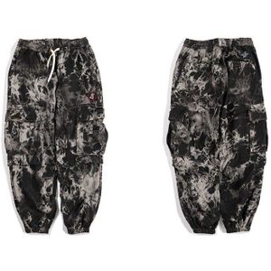 Gonthwid Multi-Zakken Tie Dye Cargo Harem Jogger Broek Denim Jeans Streetwear Mannen Hip Hop Casual Losse Jean Broek broek