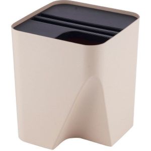 1Pcs Plastic Prullenbak Stack Recycling Bin Afval Scheiding Systeem 15L Stapelen Bins Afval Bin Voor Keuken Badkamer Living kamer