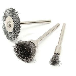 45 Pcs Staaldraad Wiel Borstels Buffing Boor Rotary Gereedschap Grinder Lassen Polijsten Cups Boor Voor Metaal Ontroesten borstel