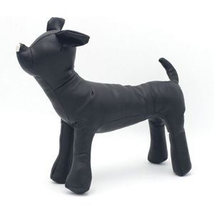 Bmby-Leder Hond Mannequins Staande Positie Hond Modellen Speelgoed Huisdier Dier Winkel Etalagepop
