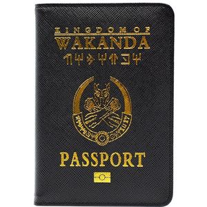 Hequn Wakanda Reizen Paspoort Cover Unisex Rfid Blocking Mannen Paspoorthouder Portemonnee Asgard Case Voor Passport Universele Pasaporte