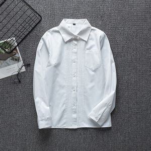 Japanse Student School Uniformen Lange Mouwen Wit Shirt Voor Meisjes School Jurk Jk Matrozenpakje Top Werk Uniform Shirt Voor vrouwen