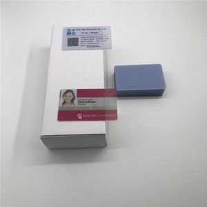 20X Lege Plastic Transparante Inkjet Printable Pvc Id Card + 1Pc Kaart Lade Voor Epson PM-G800 Stylus Photo 1400,1410 printers