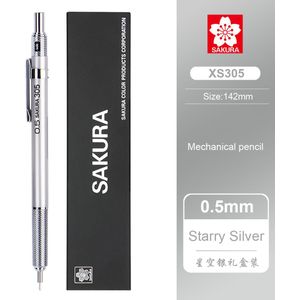 1Pcs Sakura Automatische Potlood 0.3Mm/0.5Mm Metalen Materiaal Lage Zwaartepunt XS-303 / XS-305 Schets handgetekende Comic Potlood