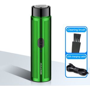 Mini Usb Elektrische Scheerapparaat Scheerapparaat Draagbare Roterende Snijkop Baard Stoppels Trimmer