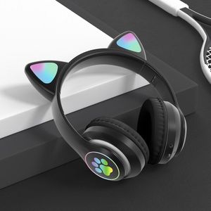 Udj Draadloze Bluetooth Kat Oor Headset Ondersteunt Hoofd Gemonteerde Rgb Adapter PS4 Gamer Pc Telefoon Led Kinderen Helm met Microphon