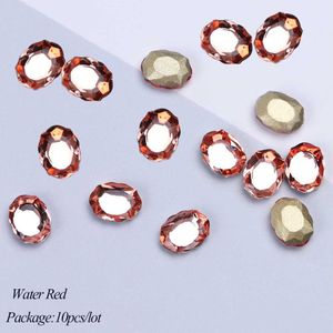 Volledige Beauty 10 stuks Nail Art Crystal Rhinestones Strass Rugby Sieraden Spiegel Stenen Voor 3D Gems Manicure Decoratie Toegang CHR10-1