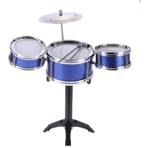 Kinderen Kids Desktop Drum Set 3 Drums Muziekinstrument Speelgoed Met Kleine Cimbaal Drum Sticks