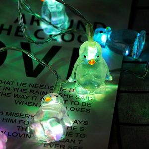 10 LED Pinguïn Light String Slingers Batterij Aangedreven Kerst Lamp Partij Decoratieve led Verlichting lamparas led decorativas