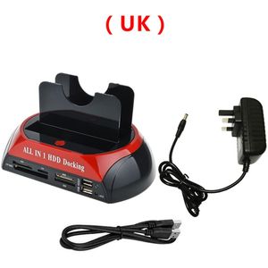 HDD Docking Station USB 2.0 Hard Drive Card Reader Hub 2.5 3.5 SATA IDE Dock Adapter