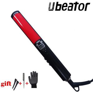 Professionele Stijltang Hoge Temperatuur Brede Platen Keratine Stijltangen Styling Tool Titanium Flat Iron Led Dis