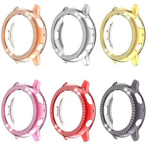 6 Pack Twee-Rij Diamond Shiny Case Voor Samsung Galaxy Horloge Active2 40Mm 44Mm Lichtgewicht Dunne cover Hard Pc Bumper Shell