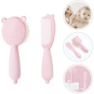 1 Set Van Praktische Baby Care Wol Shampoo Borstel Kam Baby Care Hair Borstel Kam