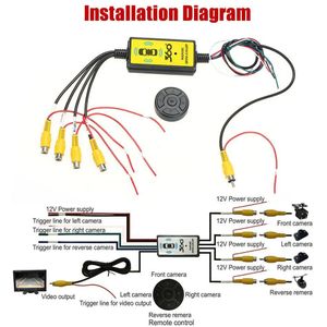 Intelligente Video Switcher 4 Om 1 Draadloze Auto Video Switcher Auto Styling