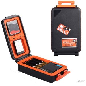 Lensgo D910 Camera Batterij Case Waterdichte Sd Cf Xqd Geheugenkaart Opbergdoos Aa Batterij Organizer Voor 2 Camera Batterijen houder