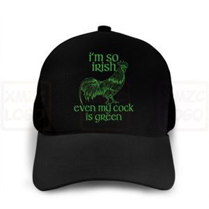 Officiële Im Zo Ierse Zelfs Mijn Cock Is Groen Vuile St Paddys Baseball Cap