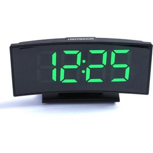 Groot Scherm Digitale Tafel Klok, Met Spiegel Elektronische Tijd Display, 12/24Hr, Temperatuur, Kalender, snooze, Voor Home Office