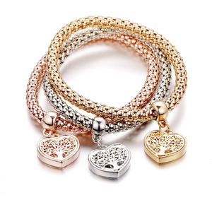 Tree Of Life"" Hart Editie Charme Armbanden Voor Vrouwen Goud Kleur Etnische Liefde Crystal Armbanden & Bangles Sieraden Mode