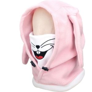 Schattige Skiën Hoofddeksels Cartoon Dier Patroon Volledige Gezicht Thermische Outdoor Beschermende Balaclava Hood Ski Fietsen Masker Helm