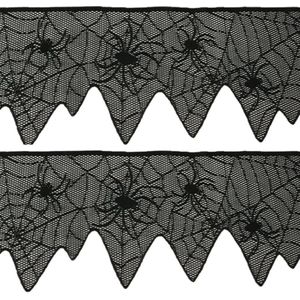 2 Stuks Halloween Gordijnen Decoratieve Spider Window Decor Gordijn Voor Keuken